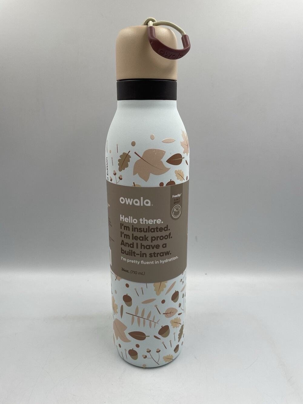 Owala FreeSip Twist Stainless Steel Water Bottle 24oz Color: Fall Flutter